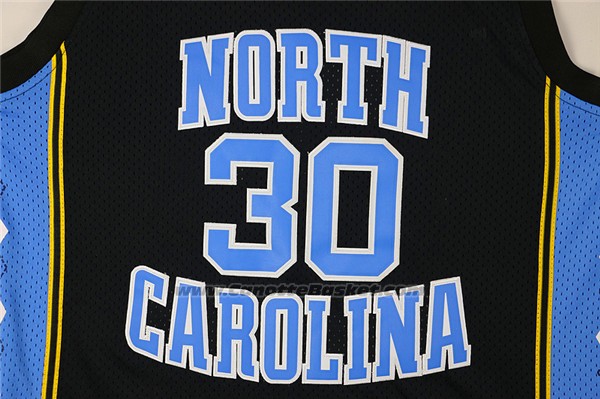 Maglia NCAA North Carolina Tar Heels Rasheed Wallace #30 Nero